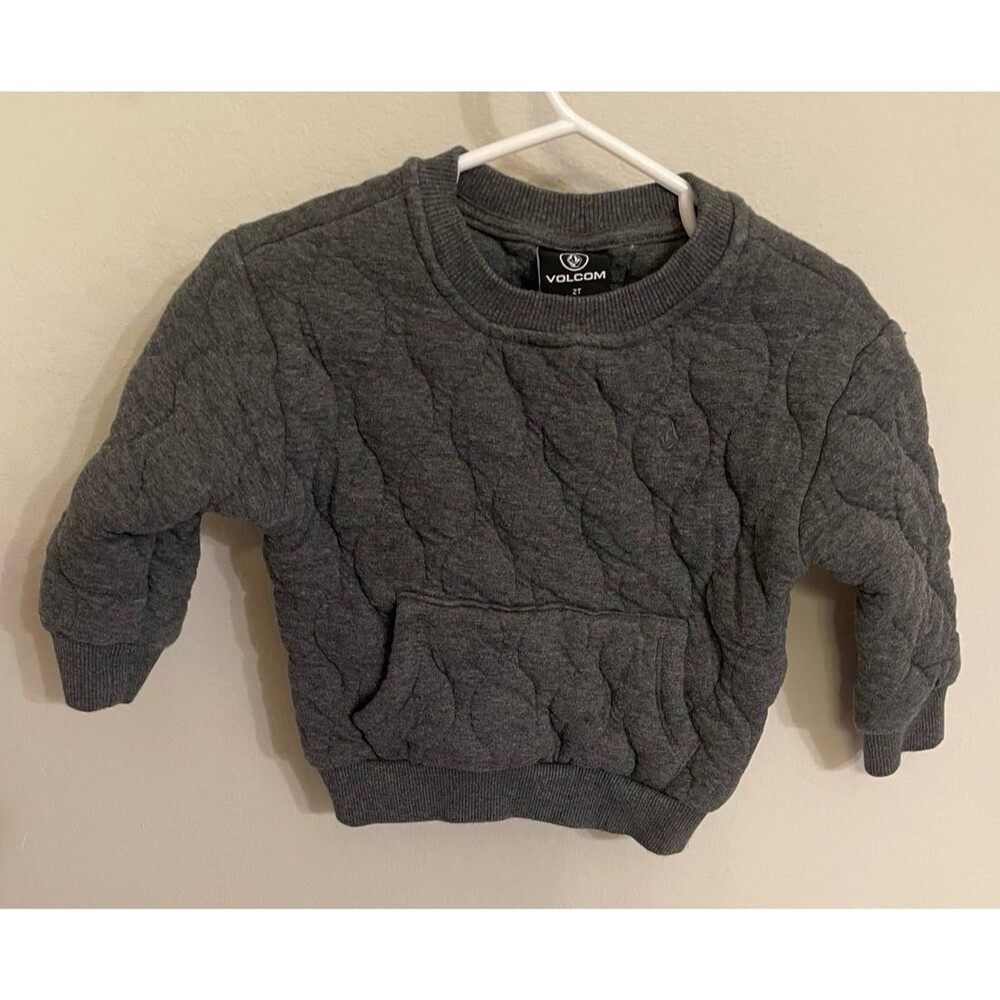 Grey Gray Volcom Toddler Sweatshirt, Size 2T